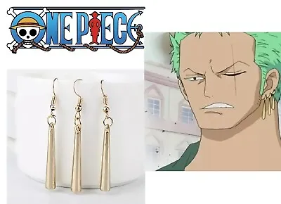 One Piece Style Zoro Earrings Anime Gift Cosplay AU 3 Piece Set • $7.80