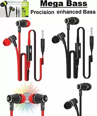 Super Bass In-ear Earphones Handsfree Headphone For Iphone Ipad Ipod Samsung+mic • £3.49