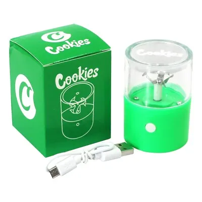 Green Electric Portable Auto Herb Leaves Grinding Crusher Machine • $8.99