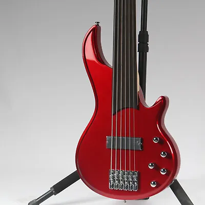 Greg Curbow Petite XT-33 Electric Bass 6 Strings Red Solid Body Black Fretboard • $300.63