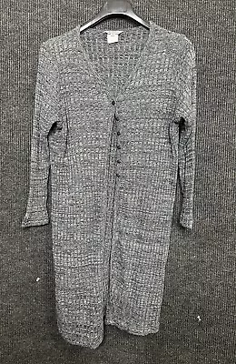 VINTAGE Stonebridge Sweater Womens 2X XX Gray Acrylic Knit Button 90s USA Ladies • $14.95