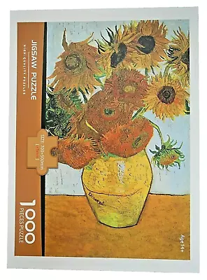 Van Gogh Puzzle TWELVE SUNFLOWERS 1000 Piece High Quality Puzzle W/ Poster • $5.97