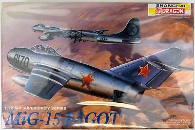 MiG-15 Fagot 1:72 Dragon 2510 Unassembled Model Kit Sealed NEW In Box • $19.52