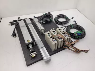 Lot Of 3 IAI RoboCylinder Linear Actuator + Controller 100mm X2 350mm X1 • $599.99