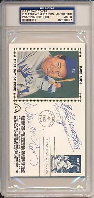  Babe Ruth FDC - Signed By Mathews Jackson McCovey - PSA/DNA • $19.99