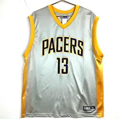 Indiana Pacers Paul George Basketball Jersey Size XL Gray  Nba • $42.49