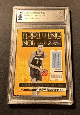 Victor Wembanyama 2023 Hoops Rookie RC  #26 Graded NXG 10 Gem Mint  Wemby • $29.99