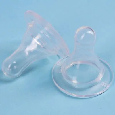 BABY BOTTLE FAST FLOW TEATS 2Pc Kids Breastmilk Milk Formula Feeding Nipple Top • £6.49