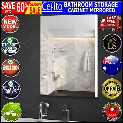 Cefito Mirror Cabinet Bathroom Shaving Vanity Wall Storage Medicine White • $96.33