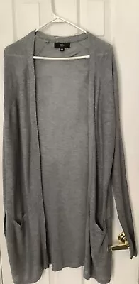 Mossimo Size XXL Womens Gray Cardigan With Slight White Pattern  • $11