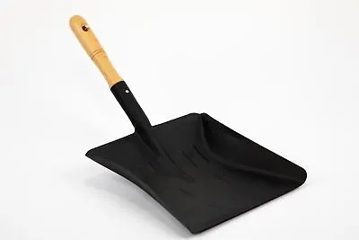 Strong Metal Coal Shovel 9 Inch Fireside Dust Ash Pan Spade With Wooden Handle • £7.99