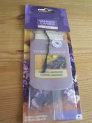 Yankee Candle Single 2D Car Jar Air Freshener Lemon Lavender • £2