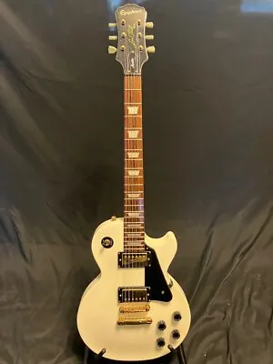 Epiphone Les Paul Studio LP Guitar White W/Gold Hardware W/TKL Hard Case • $449