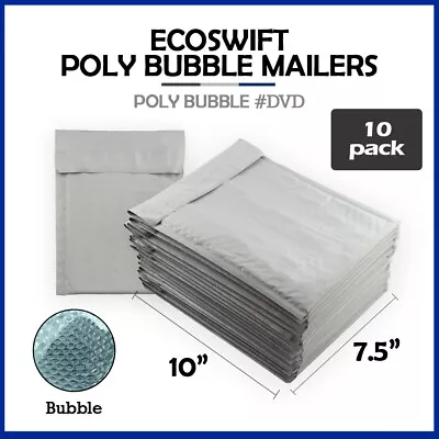 10 #0 7.5x10  EcoSwift  Brand Poly Bubble Mailers Padded Envelope DVD 7.5 X 10 • $7.68