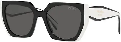 Prada Sunglasses PR15WS 09Q5S0 54mm Black/Talc / Dark Grey Lens • $199.95