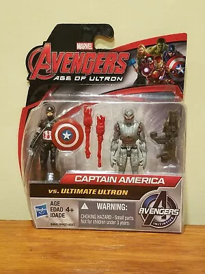 Marvel Avengers Age Of Ultron Hasbro Figures Captain America Vs. Ultimate Ultron • $6.99