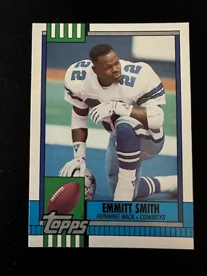 1990 Topps Football Emmitt Smith Rookie Card Rc Goat Hof Dallas Cowboys Rare Sp  • $4.25