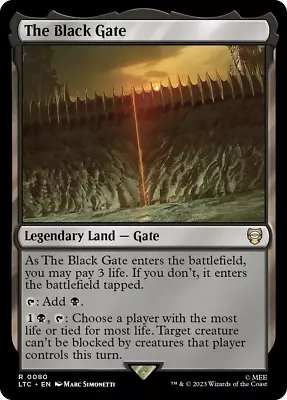 MTG - LTC - The Black Gate Near Mint #80 • $17.60