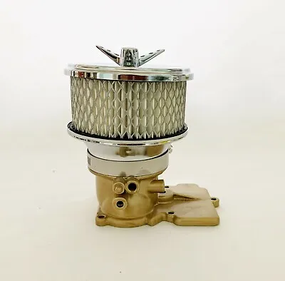 Hot Rod 2BRL Dished Top Air Cleaner With Tri-Bar Fastener 2 5/8  Or 2 5/16  Neck • $24.95