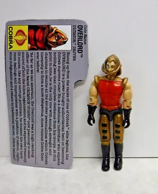 Overlord G.I. Joe Hasbro Vintage 1990 4  Figure W/ Card 112023AST-F7 • $29.98