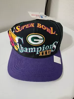 Green Bay Packers Vintage NFL Super Bowl 31 XXXI Champions Snapback Hat New/Tags • $124.99