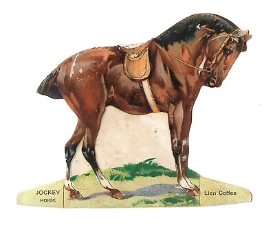 Vintage Victorian Trade Card Jockey Horse Palmer Cox's Brownie Dolls Lion Coffee • $9