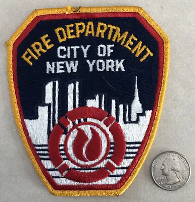 FDNY NYC City Of New York Manhattan Fire Department Embroidered Patch • $112.50