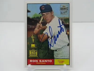 $89 • Buy Ron Santo 2001 Topps Archives Autograph Auto! Chicago Cubs!
