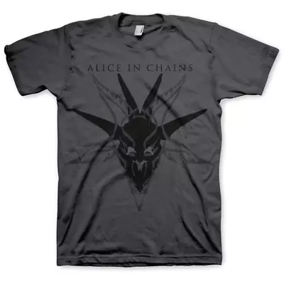 Alice In Chains - Black Skull Charcoal Shirt • $44.99