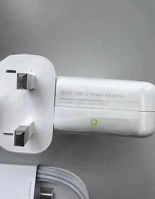 Genuine Apple USB-C 96W Power Adapter A2166 + MagSafe 3 USB-C Cable U-N-U-S-E-D • £42