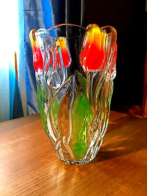 Gorgeous Vintage Made Of High Quality Walther Glass(Germany) Vase  TULIP  • £43