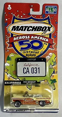 Matchbox Across America 50th Birthday Series California 1955 Chevrolet Bel Air • $2.50