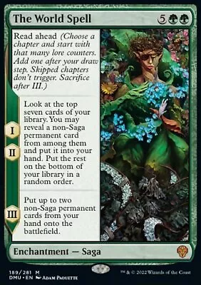 MTG Magic The Gathering The World Spell (189/447) Dominaria United NM • $0.99