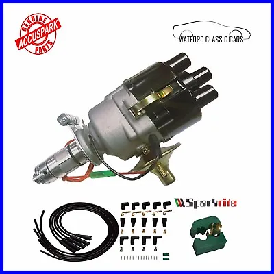 MGB AccuSpark 45d Electronic Distributor + Custom Sparkrite  Leads  + FREE TOOL  • $107.31