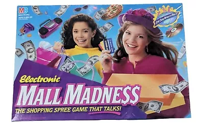 VTG 90s Mall Madness Talking Board Game 99.9% Complete Sealed Pieces 1996 MB • $134.90