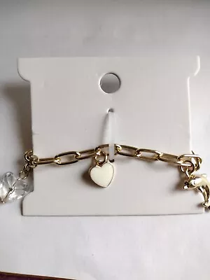 Maurices Heart And Dolphin Charm Bracelet • $12.90