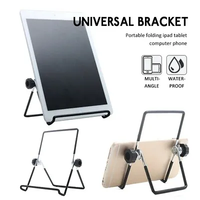 Adjustable Foldable Metal Phone Tablet IPad Stand Desktop Holder Mount Support • $5.99