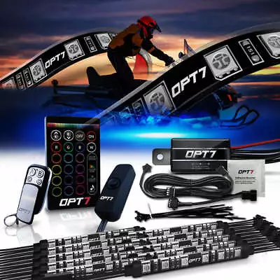 OPT7 AURA Snowmobile LED Underglow Neon Light Kit All-Color Remote Yamaha Artic • $64.99