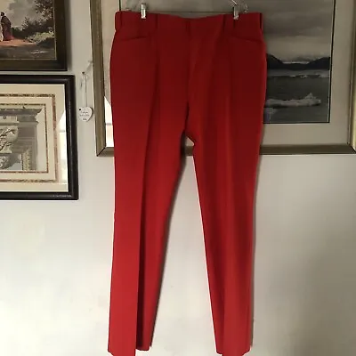 Mesquite Niver Western Wear Red Pants Sz 41x36 A1832 • $20