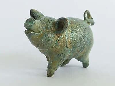 Pig Statue (Bronze) - Piggy Sculpture Small Bronze Figurine - Animal Lover Gift • $46.80