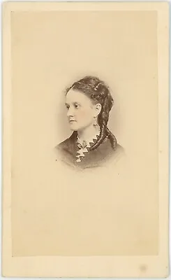 Southern Pretty Lady By Rees Richmond Virginia 1860s CDV Carte De Visite X302 • $50
