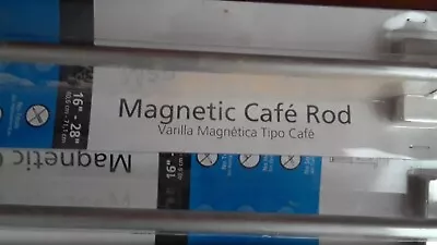 Magnetic Cafe Curtain Rods 16-28  Satin Nickel • $10