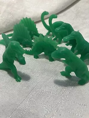 Vintage Small Plastic Prehistoric Dinosaurs Lot Of 10 Marx? • $7.99