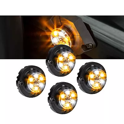 $135 • Buy 4pc LAMPHUS SnakeEye-III LED Hideaway Strobe Light SAE Class1 IP67 Amber/White