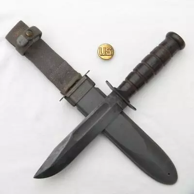 USA WW2 Camillus MK2 Fighting Knife 1st Model “nut Pommel” Type NORD Scabbard • $399.95