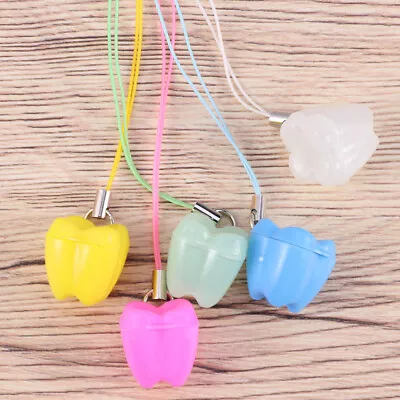 5PCS Toddler Teeth Case With Necklace Baby Tooth Keepsake Box Baby Teeth • £6.42