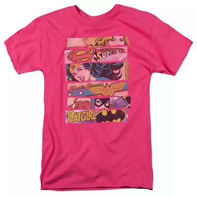 Supergirl Wonder Woman Batgirl Three Of A Kind DC Comics Licensed Adult T-Shirt • $24.95