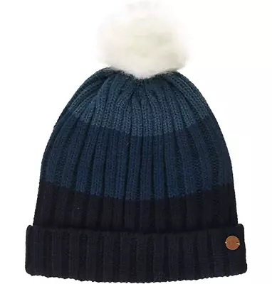 Craghoppers Women's Rosalia Hat (Size S/M) Blue Navy Grey Beanie - New • £9.99