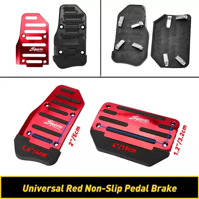 Universal Non Slip Automatic Gas Brake Foot Pedal Pad Cover W/Screw For Car Auto • $11.03
