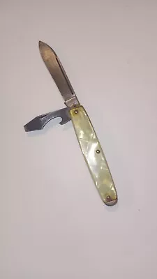 Vintage LIPIC Swell Center Jack Knife 2 Blade Cracked Ice Handles-No Advertising • $14.99